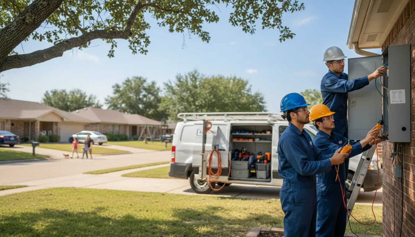Certified electrician providing emergency electrical services in Kountze, TX